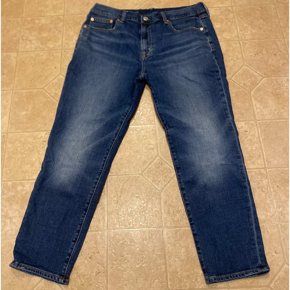 GAP, girlfriend mid-rise.